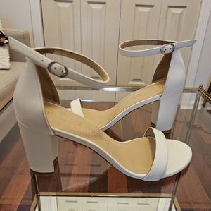Stuart Weitzman Nearly Nude White Sandal